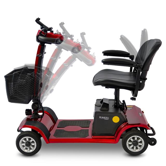 Produktbild von Elektromobil "Freedom II" führerscheinfrei, ohne Kennzeichen & Versicherung, für Fußgängerzone, Seiteneinstieg, zusammenklappbar, herausnehmbarer Akku, 20 km Reichweite, bis zu 6 km/h, 300 W