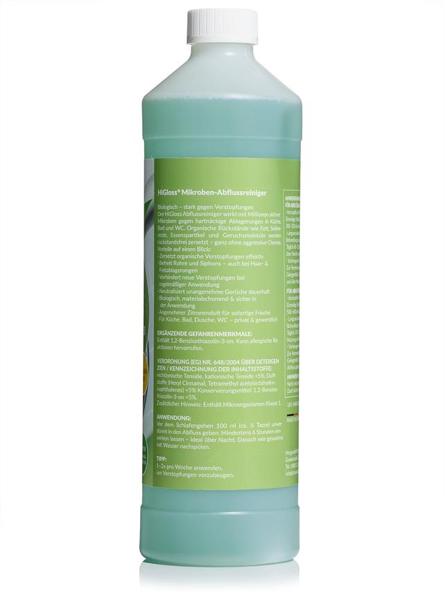 Produktbild von Abflussreiniger auf mikrobiotischer Basis, Zitronenduft, 1 l