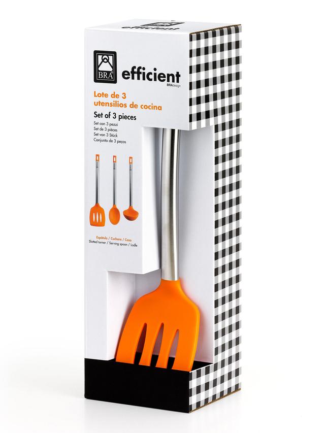 Produktbild von Pfannenwender aus Edelstahl mit Silikonkopf, EFFICIENT-Serie