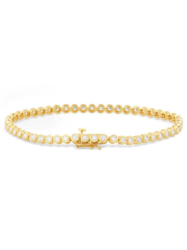 Produktbild von Diamant-Armband, LG, ges. ca. 3,0 ct., Brillant, Silber 925, rhodiniert oder vergoldet