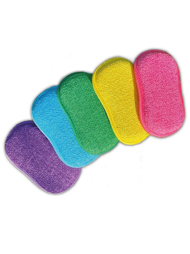 Produktbild von 2-in-1 Mikrofaser-Schwamm "Spongenio" mit weicher und grober Seite, 10er-Set