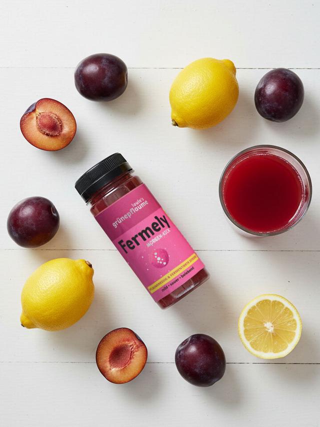 Produktbild von louie's grünepflaume Fermely Pflaumen-Essig-Zitronen Shot, 7-teiliges Set