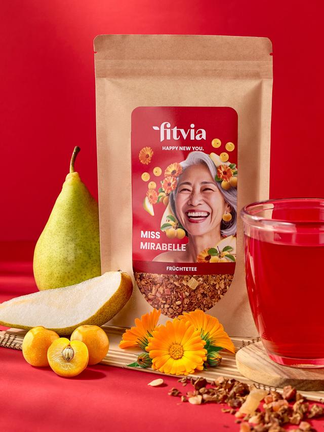 Produktbild von Früchtetee Mirabelle-Apfel, lose, 100 g