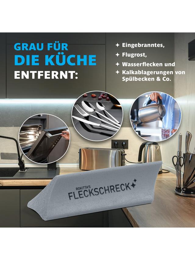 Produktbild von Rokitta's Kalk- und Rostradierer "Fleckschreck" mit Keramikpartikeln, 2er-Set