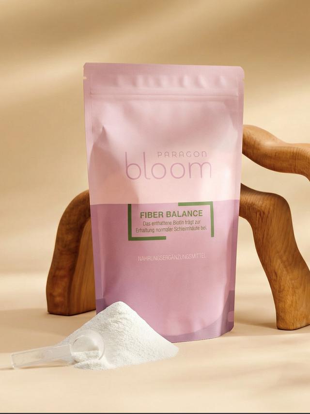 Produktbild von "Fiber Balance" mit einem teilhydrolysiertem Guarkernmehl Sunfiber®, Pulver, Monatsvorrat, 300 g