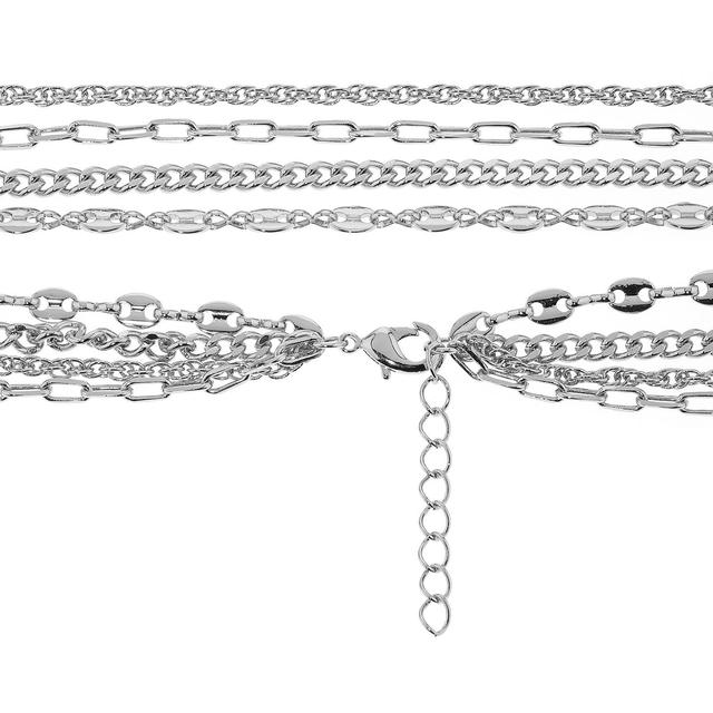 Produktbild von Wasserfall-Collier, 4-reihig, Design-Mix, ca. 47 cm