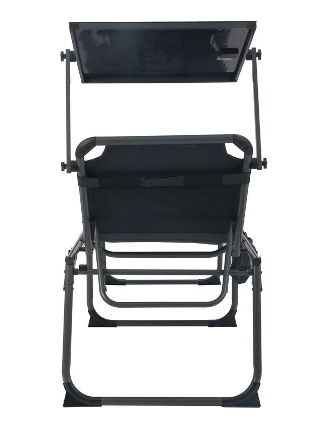 Produktbild von Technaxx Gartenliege mit Solarpanel "TX-275" mit Handy Ladestation, 20 W