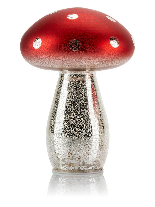 Produktbild von LED Dekoleuchte "Fliegenpilz" mit 120 h Leuchtdauer, 15 x 21 cm, 2er-Set