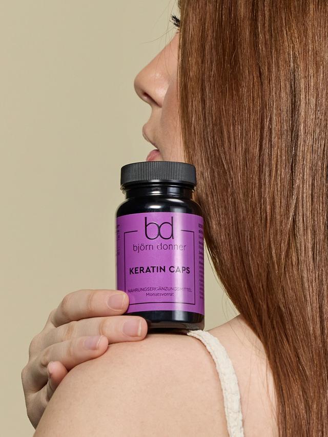 Produktbild von "Keratin Caps" mit dem studiengeprüften Markenrohstoff Cynatine® HNS, Monatsvorrat