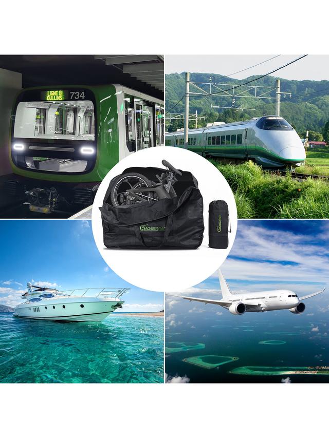 Produktbild von Fahrrad Transporttasche für Faltrad & E-Bike, mit Picknickmatte, 2-in-1