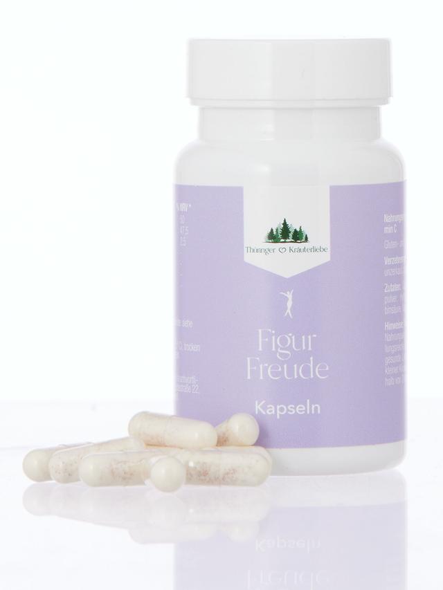 Produktbild von "Figur Freude Kur" mit Glucomannan & Capsaicinoiden Capsimax®, Kapseln & Drink, Monatsvorrat, 2-teilig