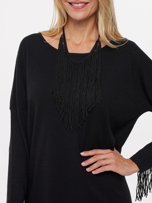 Produktbild von Longpullover mit Fransen