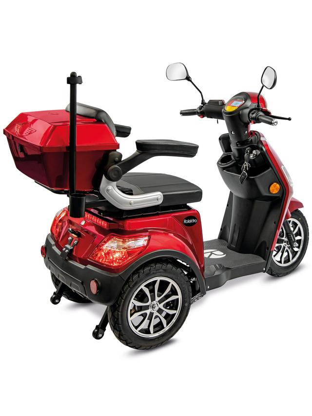 Produktbild von E-Trike "15 Crossover" Lithium Akku, mit Koffer & Straßenzulassung, 95 km Reichweite, bis zu 15 km/h, 1000 W