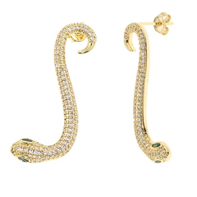 Produktbild von Ohrstecker "Hot Curvy", 208 Zirkonia, poliert