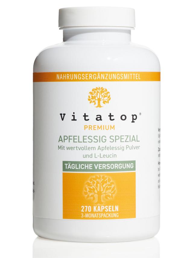 Produktbild von "Apfelessig Spezial" mit der Aminosäure L-Leucin, Kapseln, Jahresvorrat