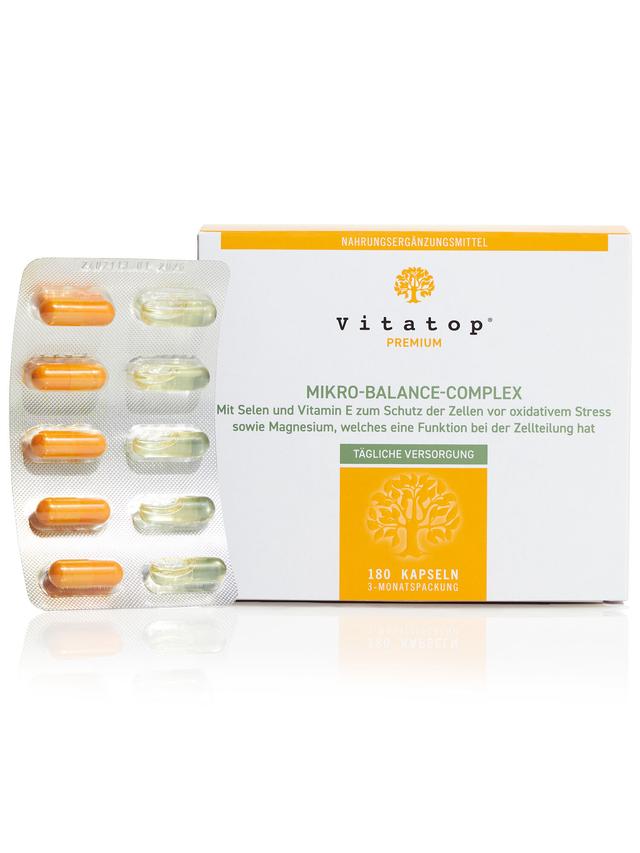 Produktbild von "Mikro-Balance-Complex" mit Curcuma Wurzelextrakt & Omega-3-Fettsäuren, Kapseln, Jahresvorrat