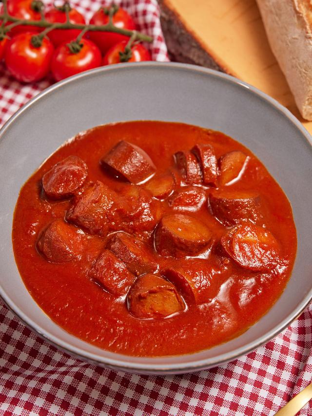 Produktbild von Bio Currywurst mit Wurst aus Schweine- und Kalbsfleisch, 4er-Set