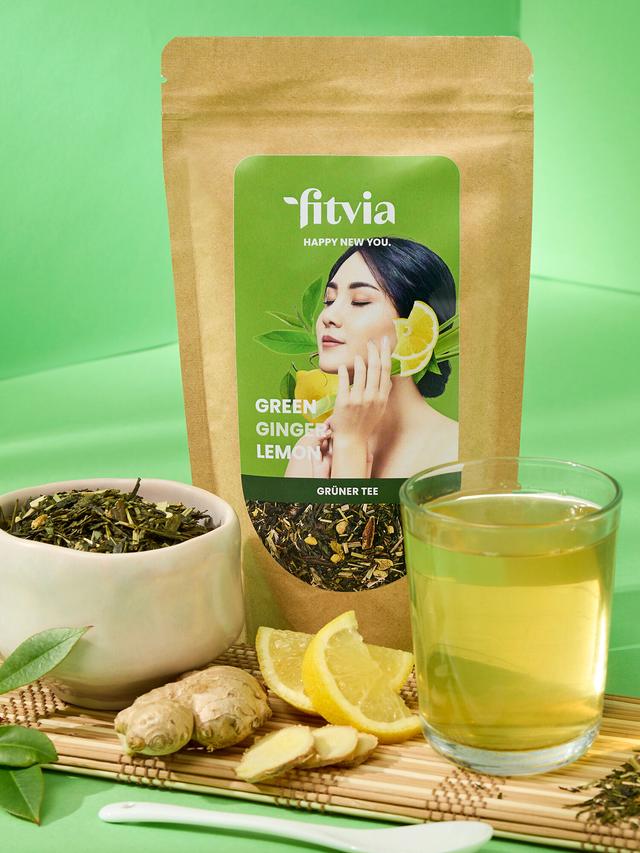 Produktbild von Grüner Tee Ingwer-Zitrone, 3er-Set