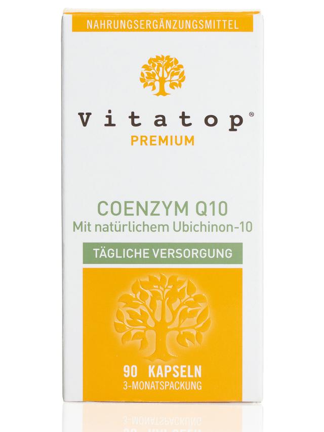 Produktbild von "Coenzym Q10" natürliches Ubichinon-10, Kapseln, 3-Monatsvorrat