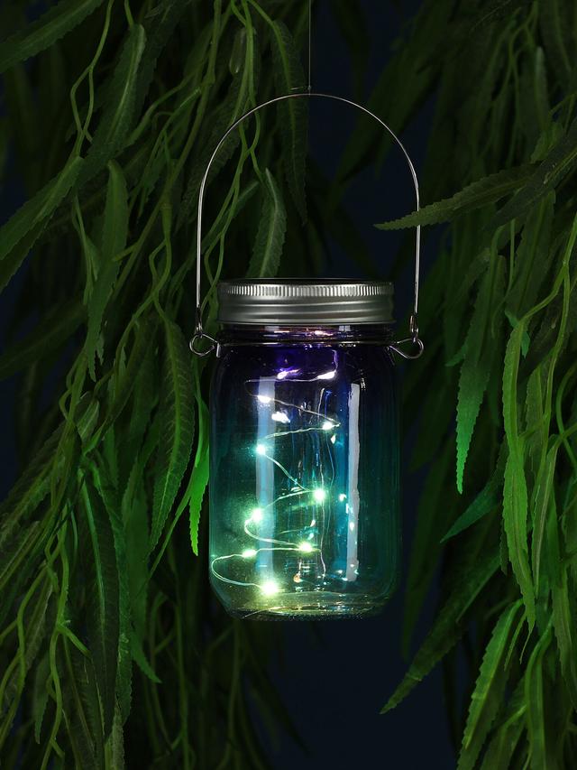 Produktbild von Maritimes Solarglas mit LED Lichterkette, 3er-Set