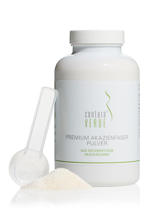 Produktbild von "Premium Akazienfaser Pulver" mit Akaziengummi (Fibregum™), 3-Monatsvorrat