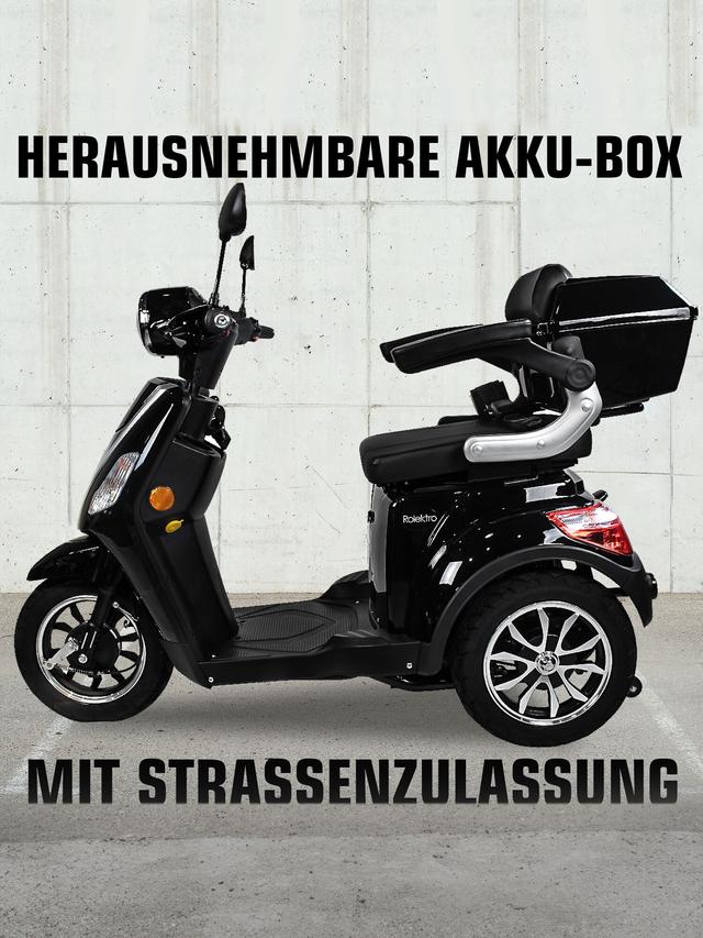 Produktbild von E-Trike "Crossover" Lithium Akku, mit Straßenzulassung, 75 km Reichweite, bis zu 25 km/h, 1000 W