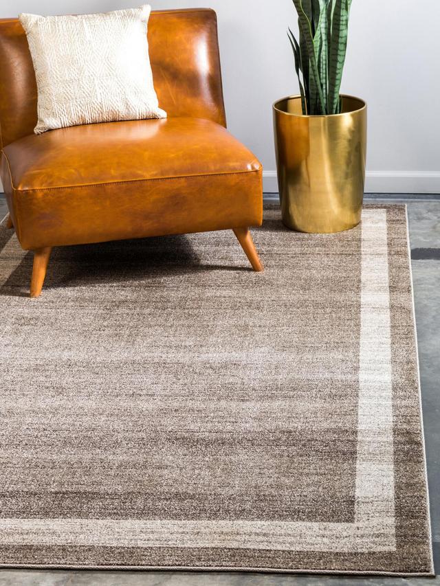 Produktbild von Teppich "Klassik Rahmen" einfarbig, 65 x 90 cm