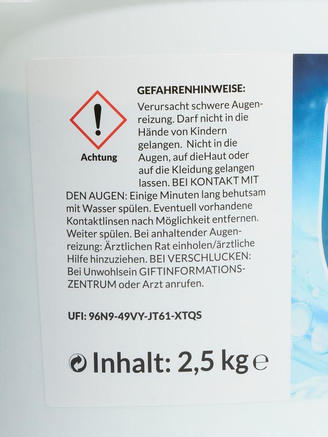Produktbild von Bleichmittel "Aktiv Wash" gegen hartnäckige Flecken, 2,5 kg