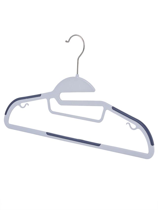 Produktbild von Kleiderbügel "PlatzProfi" platzsparend, Soft Touch, grau, 24 Stück