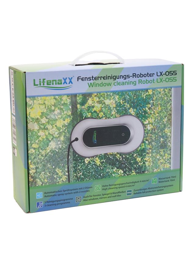 Produktbild von LifenaXX Fensterputzroboter "LX-055" mit autom. Sprühsystem, 3 Reinigungsprogramme