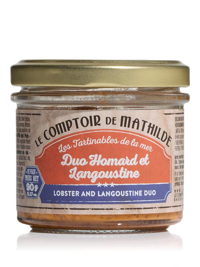 Produktbild von Le Comptoir de Mathilde Geschenkset "3 Brotaufstriche aus dem Meer" mit Lachscreme, Garnelencreme und Hummer-/Kaisergranatcreme, 3-teilig