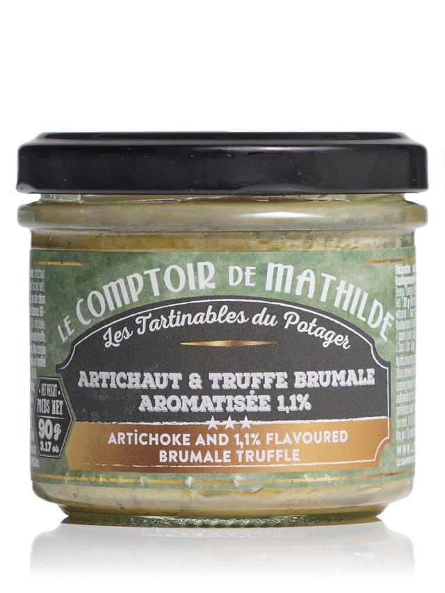 Produktbild von Le Comptoir de Mathilde Geschenkset "Es war einmal ein Trüffel" aus Öl mit schwarzem Trüffelaroma, Artischockecreme und Senf, 3-teilig