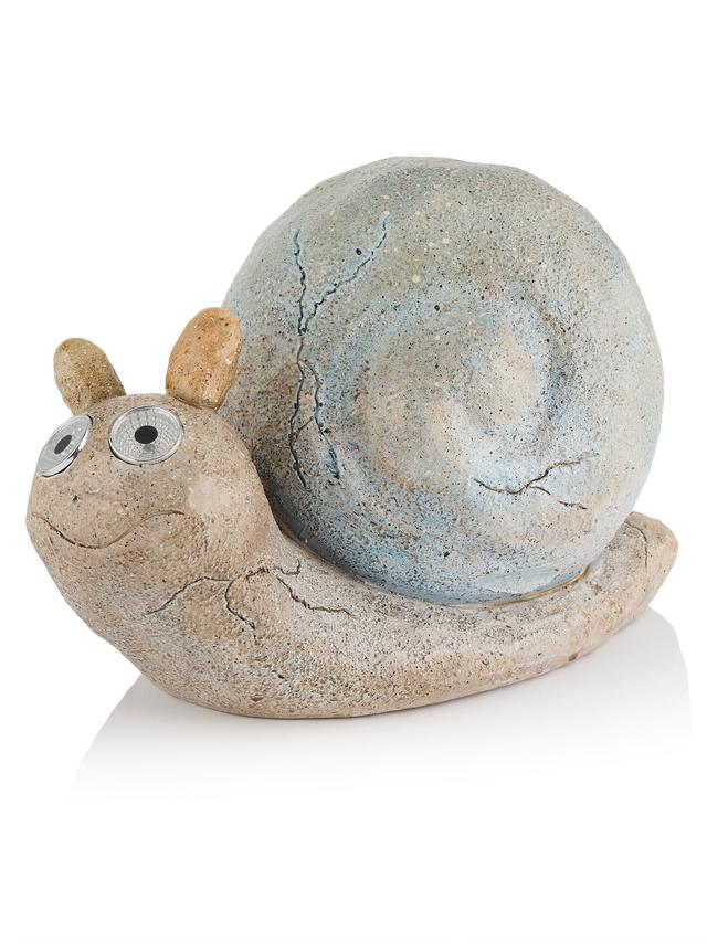 Produktbild von LED Solar Gartendeko "Pedro" Schnecke, aus Polystone, inkl. 2 Micro-LEDs