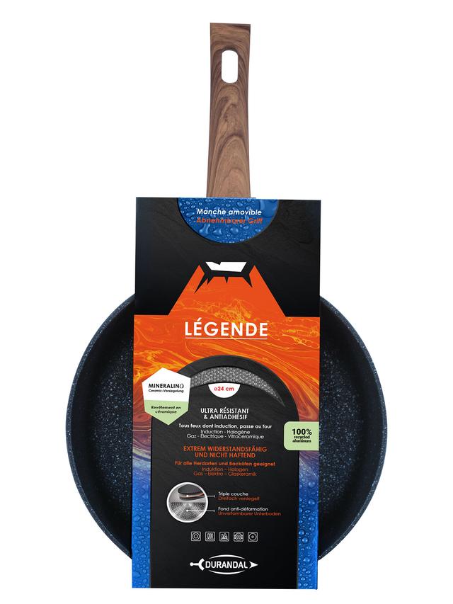 Produktbild von Keramikpfanne mit abnehmbaren Griff, 24 cm, LÉGENDE-Serie