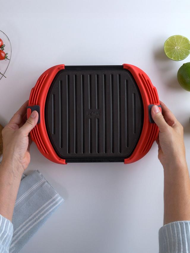 Produktbild von Lékué Mikrowellen-Grill XL, 100 % Platin-Silikon