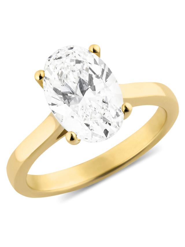 Produktbild von Diamant-Ring, LG, Oval, ca. 3,0 ct., Gold 375, Gelbgold oder Weißgold