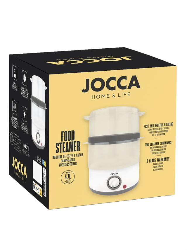 Produktbild von JOCCA Dampfgarer mit 2 Etagen & Timer, 4,4 l