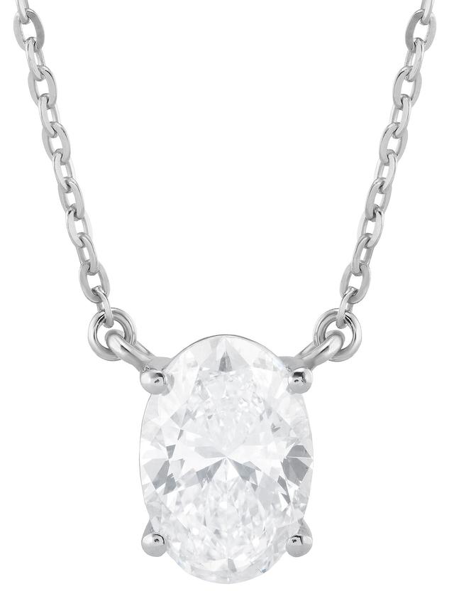 Produktbild von Halskette mit Diamant-Anhänger, Oval, LG, Gold 375