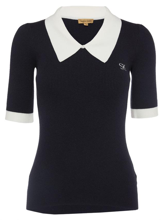 Produktbild von Pullover Halbarm mit Hemdkragen