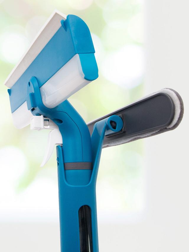 Produktbild von 3-in-1 Fensterputzer-Set "Fensterfreund" mit Sprühfunktion, Reinigungspad & Abzieher