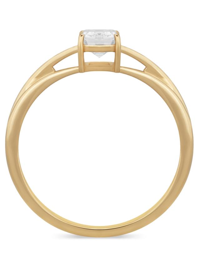 Produktbild von Diamant-Ring, LG, ca. 1,0 ct., Smaragd, Gold 585, Gelbgold oder Weißgold