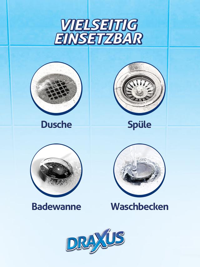 Produktbild von DRAXUS Profi Abflussreiniger, löst starke Verstopfung, 1 L