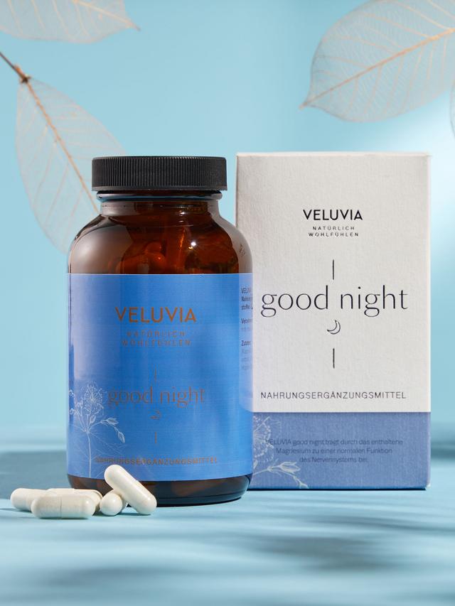Produktbild von "good night" mit der Aminosäure L-Tryptophan, Kapseln, 3-Monatsvorrat