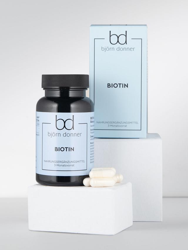 Produktbild von "Biotin" mit der Aminosäure L-Cystein, Kapseln, 3-Monatsvorrat