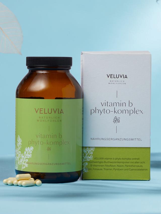 Produktbild von "vitamin b phyto-komplex" mit Buchweizenkeimpulver, Kapseln, 6-Monatsvorrat – Abo