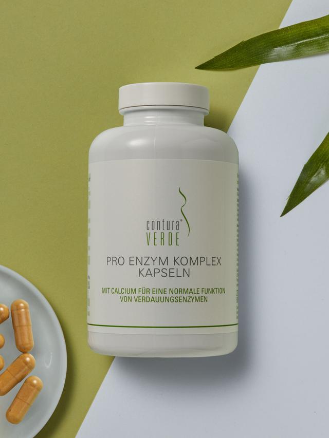 Produktbild von "Pro Enzym Komplex" mit Ananas- und Papaya Extrakt, Kapseln, 3-Monatsvorrat