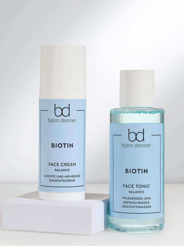 Produktbild von Gesichtspflegeset "BIOTIN FACE" mit Gesichtswasser & Gesichtscreme, 2-teilig