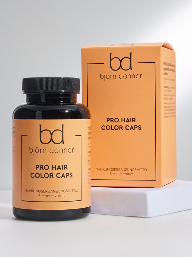 Produktbild von "Pro Hair Color Caps" mit Keratinhydrolysat & Kupfer, Kapseln, 3-Monatsvorrat – Abo