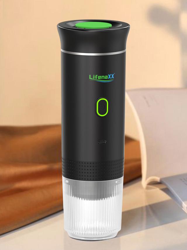 Produktbild von LifenaXX Mobile Kaffee- und Espressomaschine "Kaffee To Go LX-060" kompakt, mit Akku, für unterwegs