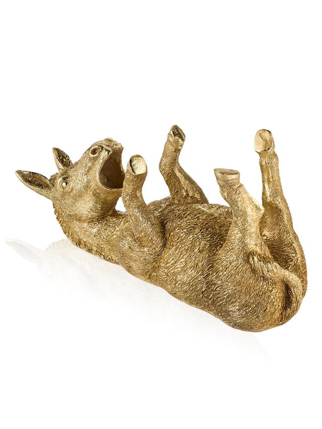 Produktbild von Flaschenhalter in Tierform, Esel oder Kuh, aus Polyresin